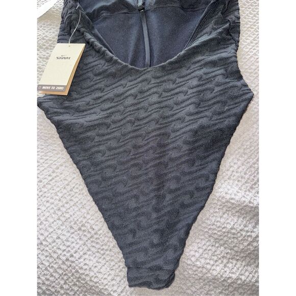 NWT- Nike Terrycloth Embossed Swoosh One-Piece Swimsuit- size Small - Picture 5 of 14